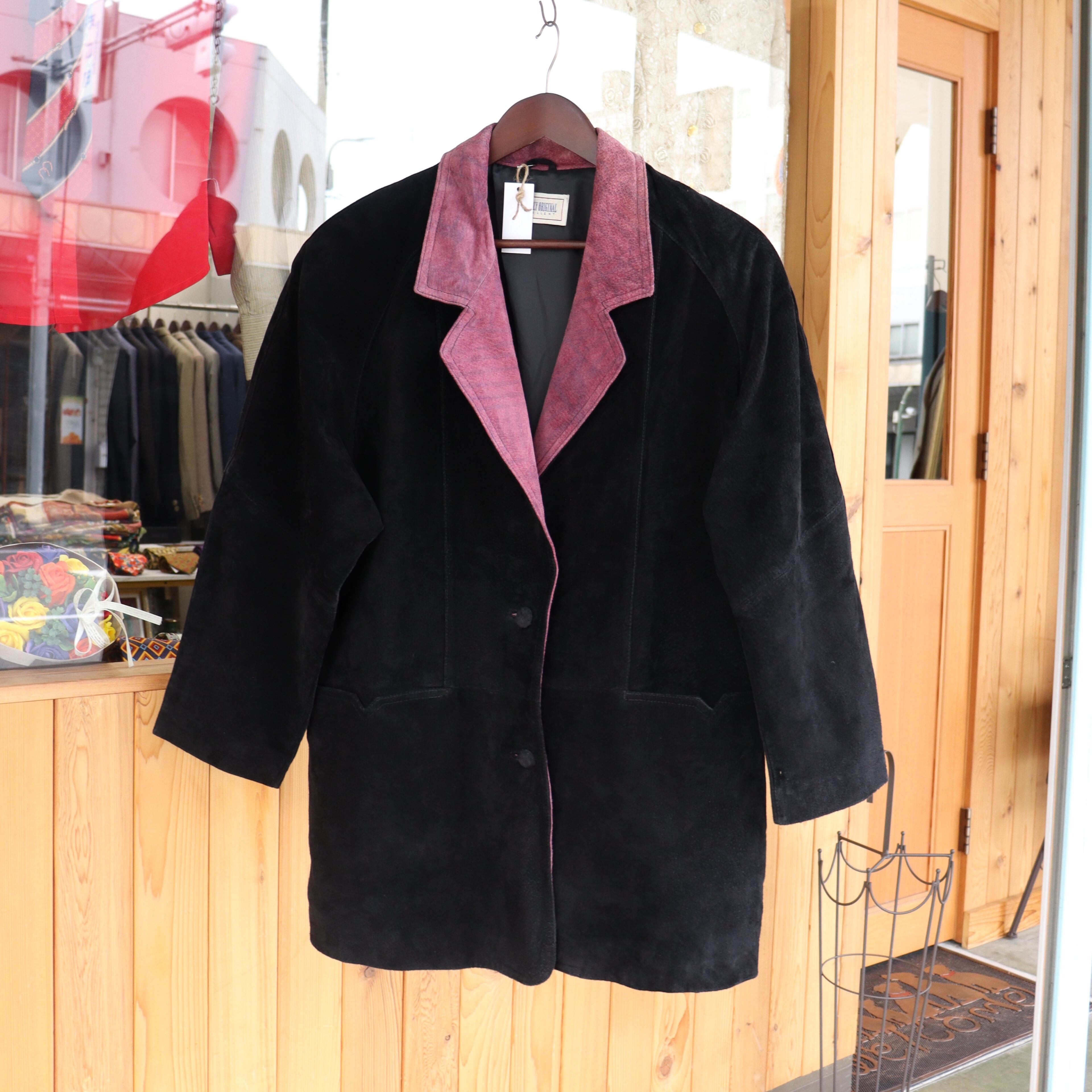 vintage pig suede jacket