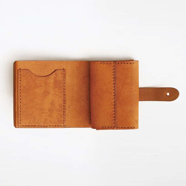 ベルトタイプ 二つ折り財布【ブラウン】（セミオーダー品）