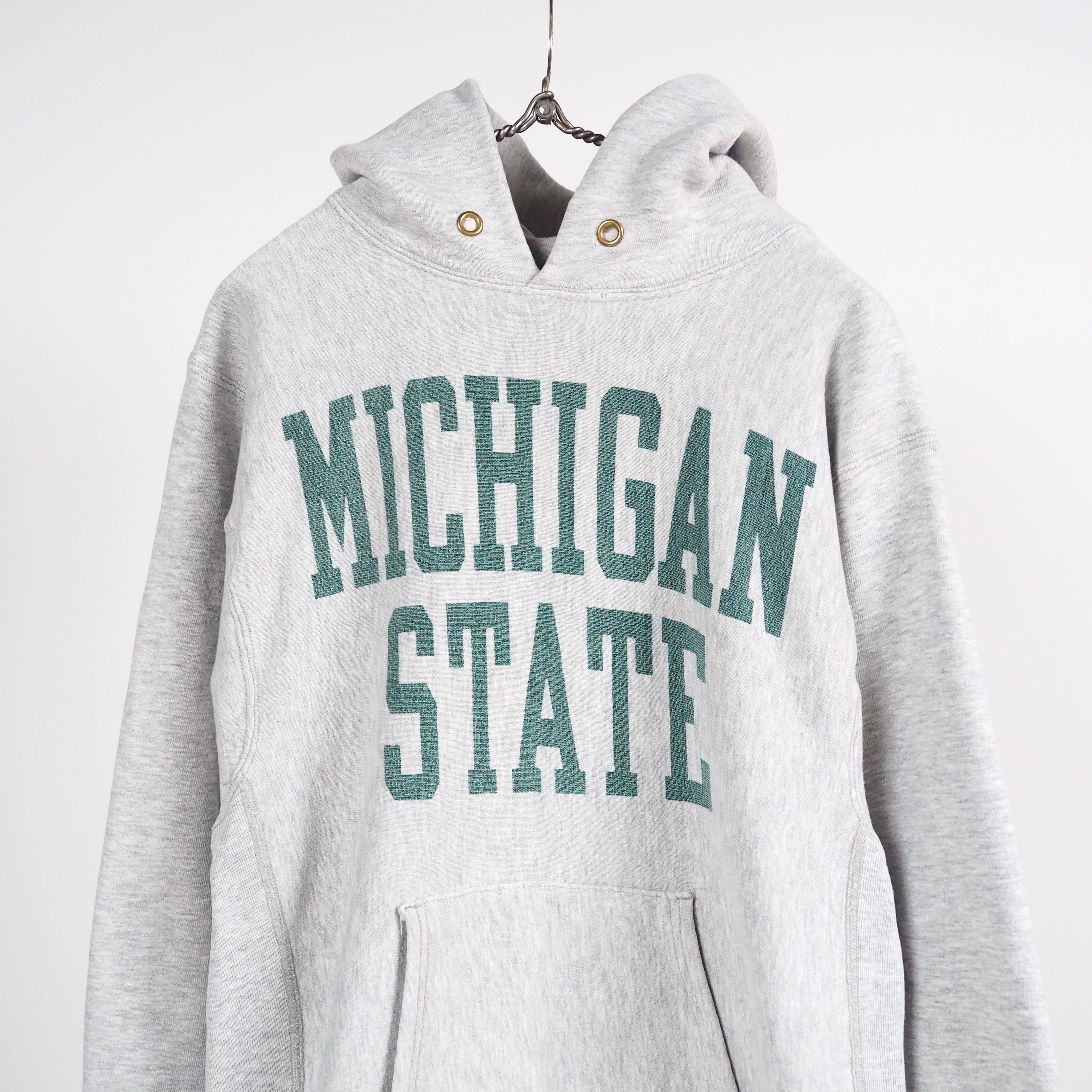 80’s Champion Reverse Weave hoodie “MICHIGAN” water print L USA製 チャンピオン リバースウィーブ スウェットフーディー