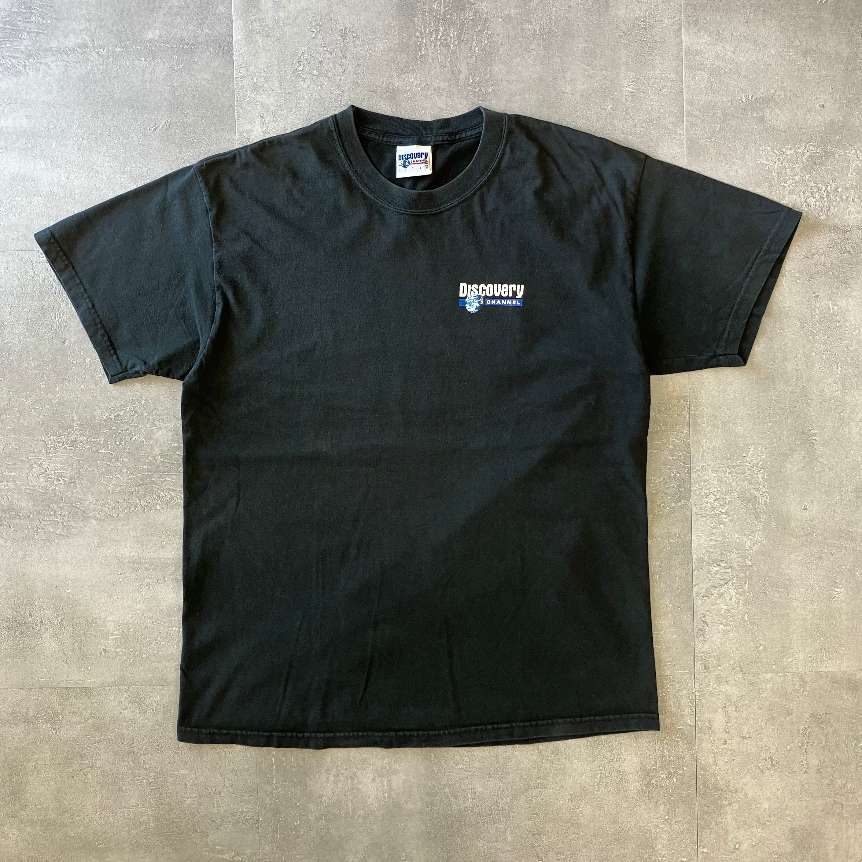 discovery channel ディスカバリーチャンネル 00s ブラック プリントTee L No.1955