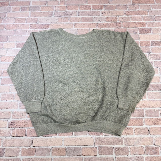 1970s SWEAT SHIRT GREY SOLID