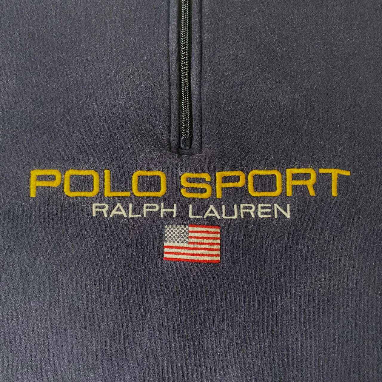 ビッグサイズ 90年代 POLO SPORT RALPH LAUREN ポロスポーツ ラルフローレン ハーフジップスウェット メンズ2XL相当 古着  90s ビンテージ ヴィンテージ プルオーバー トレーナー ネイビー 紺色 大きいサイズ【スウェット】 | cave 古着屋【公式】古着通販サイト