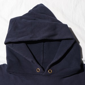 美品 XL 80s USA ネイビー無地 パーカー 旧ハトメ Reverse weave Champion リバースウィーブ