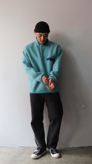 美品 L 雪無し 93年 シーグリーン シンチラ スナップt Patagonia パタゴニア フリース synchilla