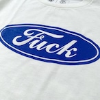RIVERSIDE BASE 『BlueOval F**K』T-SHIRTS / NATURAL