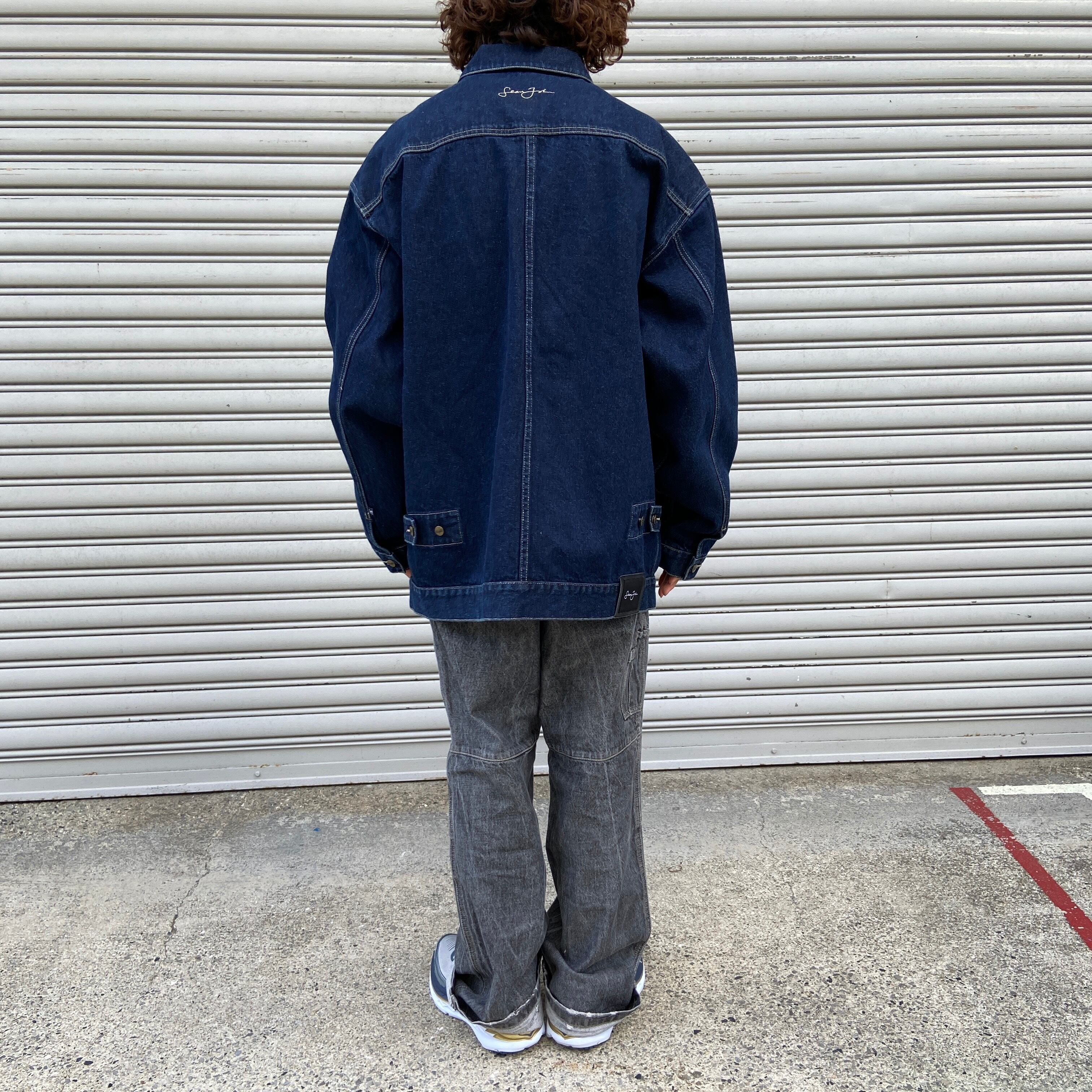 送料無料』SEAN JOHN デニムジャケット Gジャン ビッグサイズ 漢字