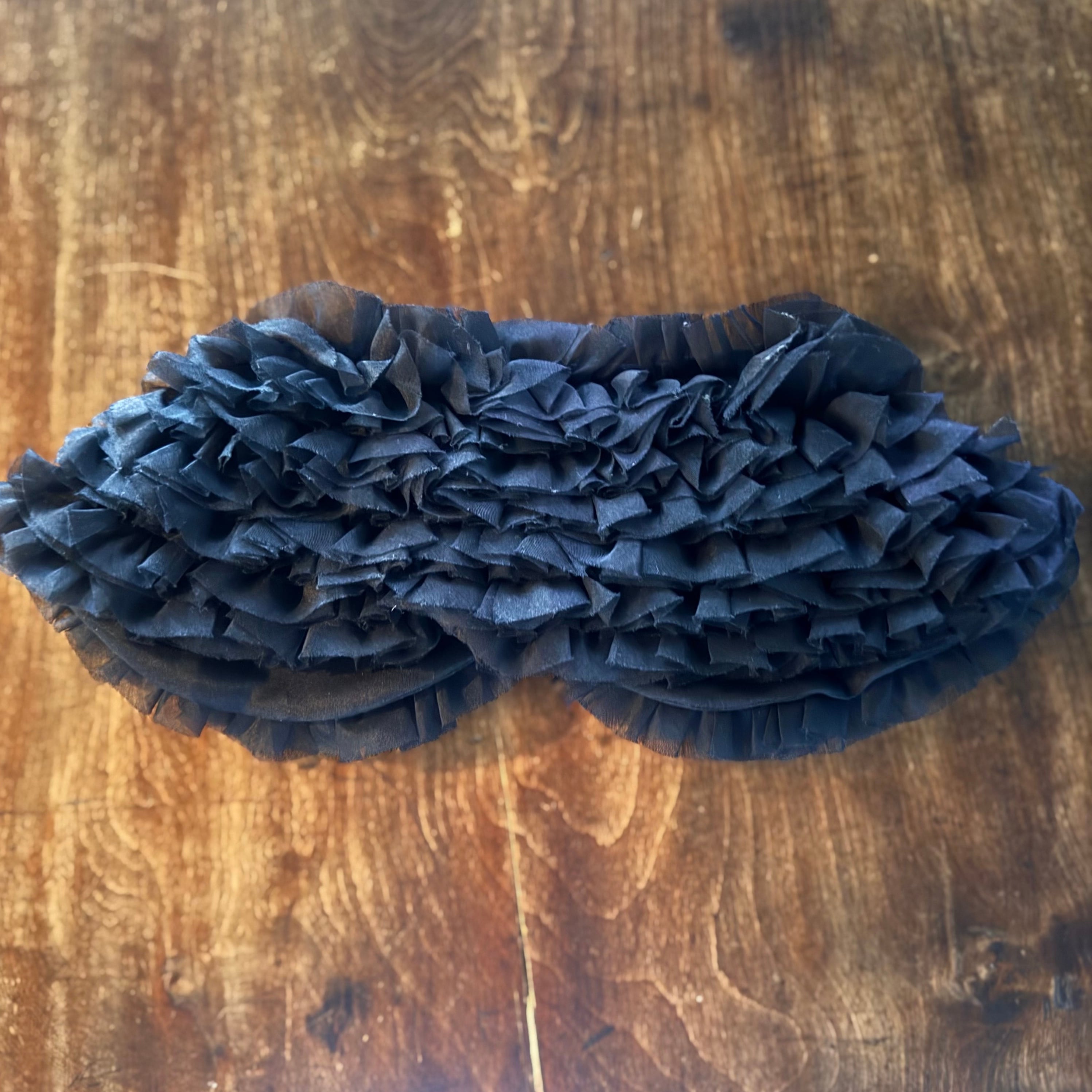 R&D.M.Co- フリル ブラック付け襟 R&D.M.Co-/OLDMAN'S TAILOR オールドマンズテーラー SILK ORGANDIE