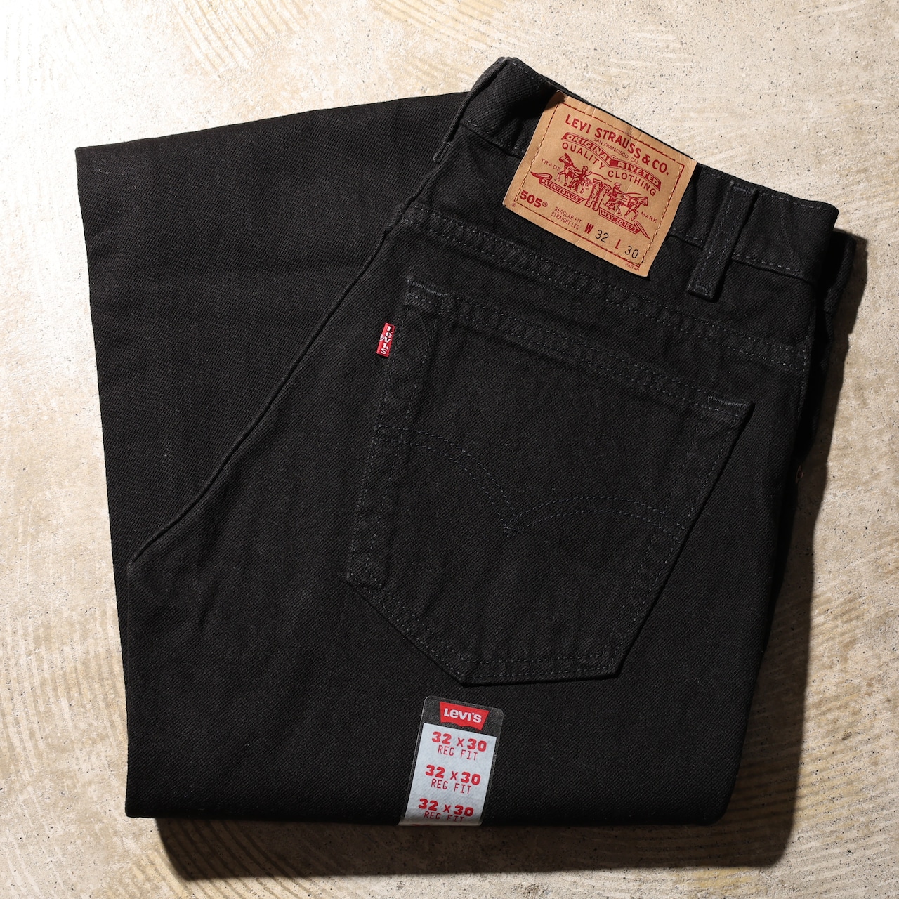 Deadstock 32×30 505-0260 USA 94年 サルファーブラックデニムパンツ Levi’s リーバイス 黒