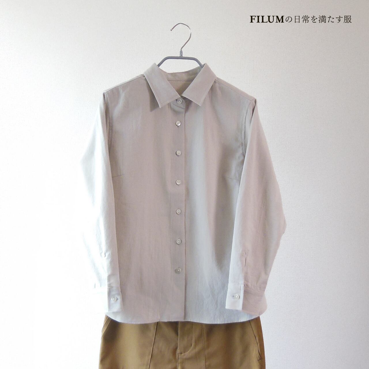 ◇受注生産品◇ベーシックブラウス【デザイン＆バックオフィス FILUM 