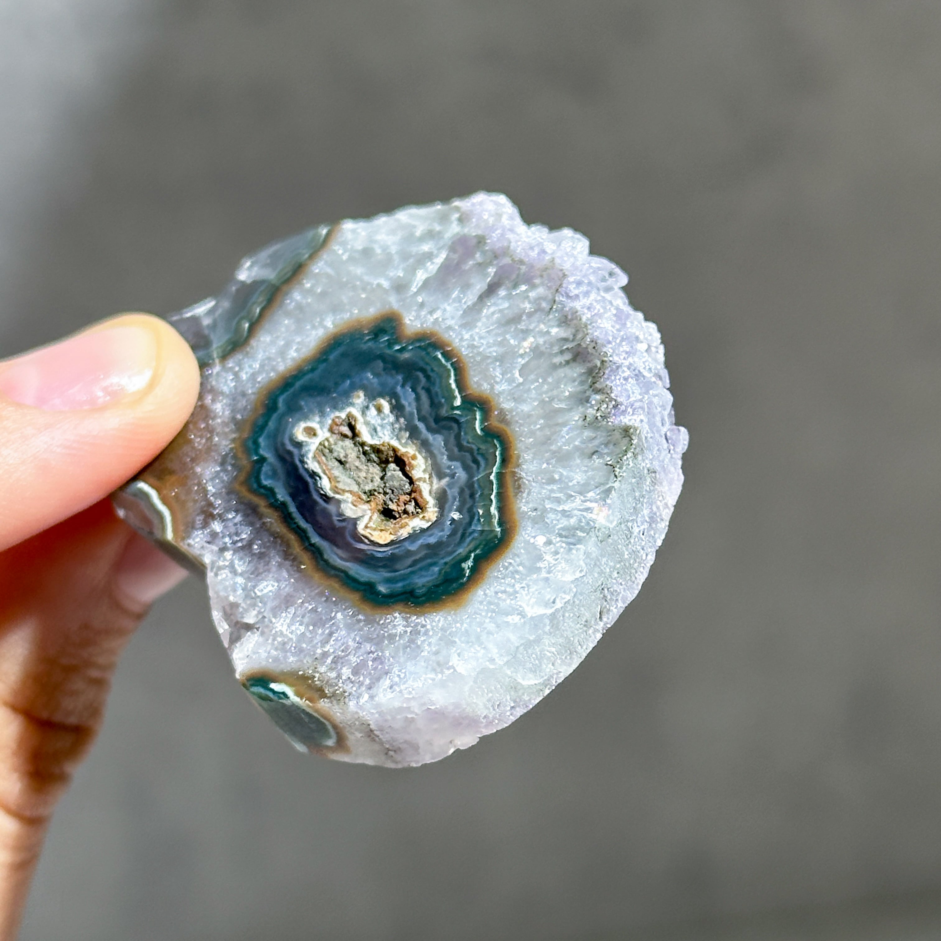 アゲート×アメジスト ハート85◇ Agate× Amethyst ◇天然石・鉱物