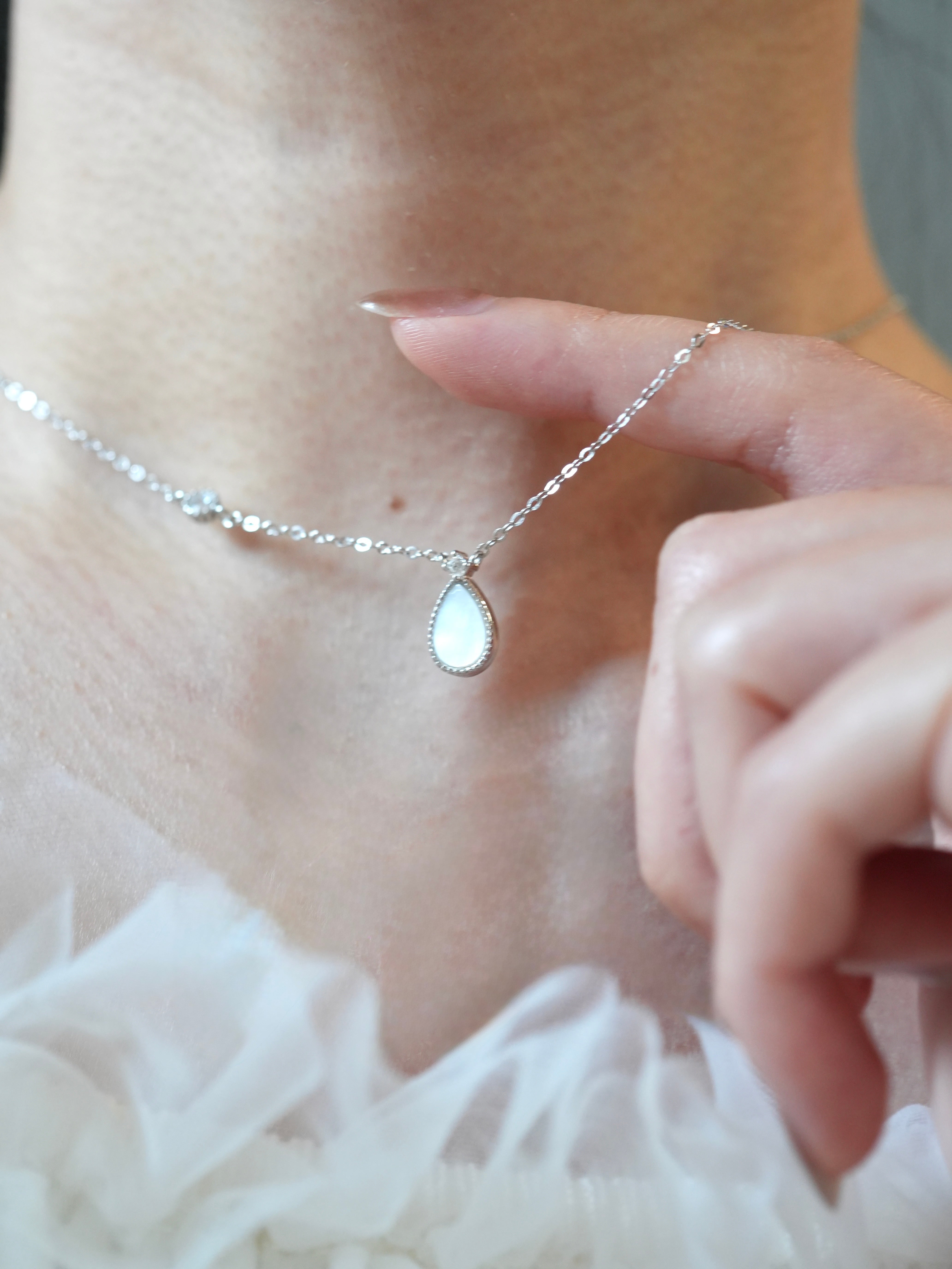 necklace twinkle drop | mimi accessory / 錆びにくい高品質アクセサリー