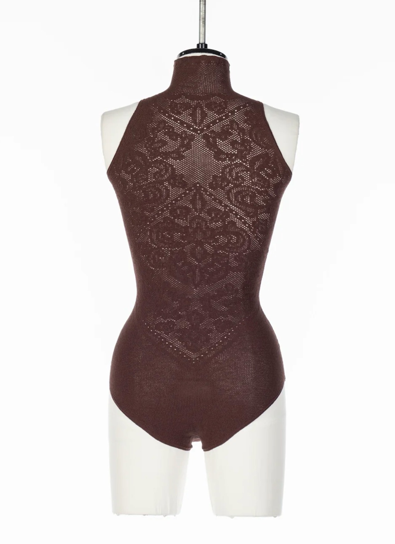 【26SS】FETICO フェティコ / DAMASK LACE KNIT TURTLENECK BODYSUIT - 3