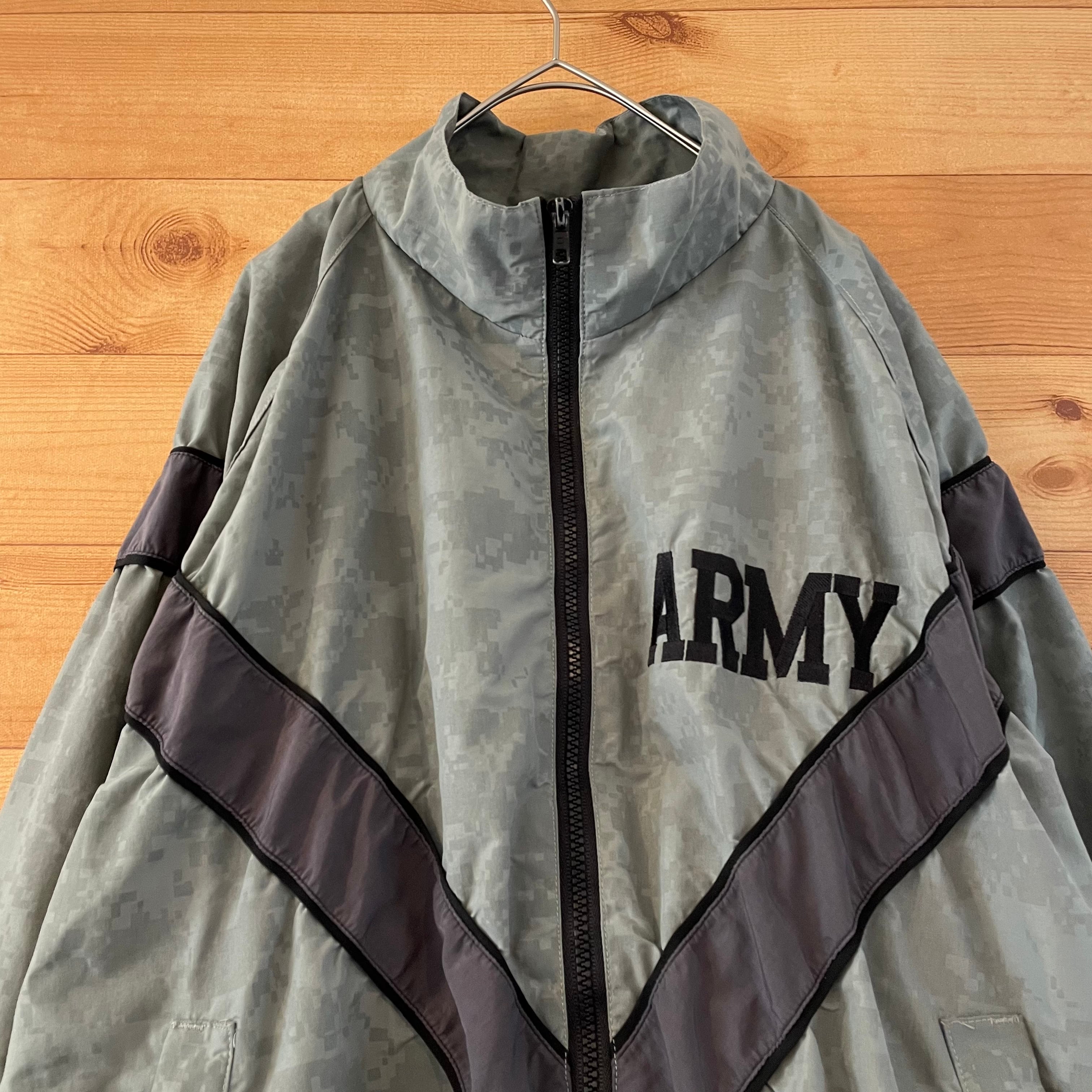 US AMRY】米軍実物 ナイロンジャケット トレーニングジャケット 