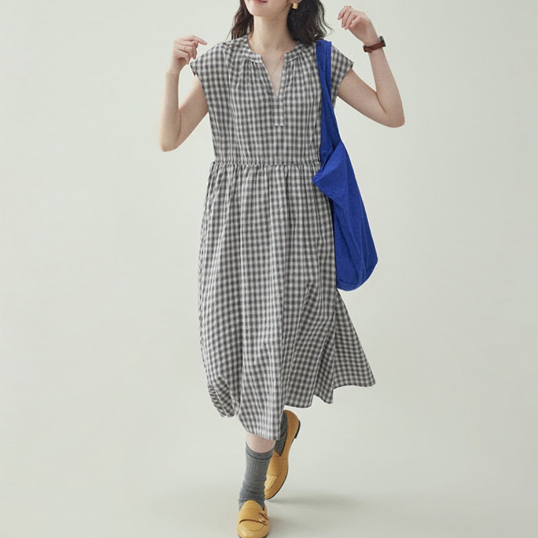 check french sleeve dress