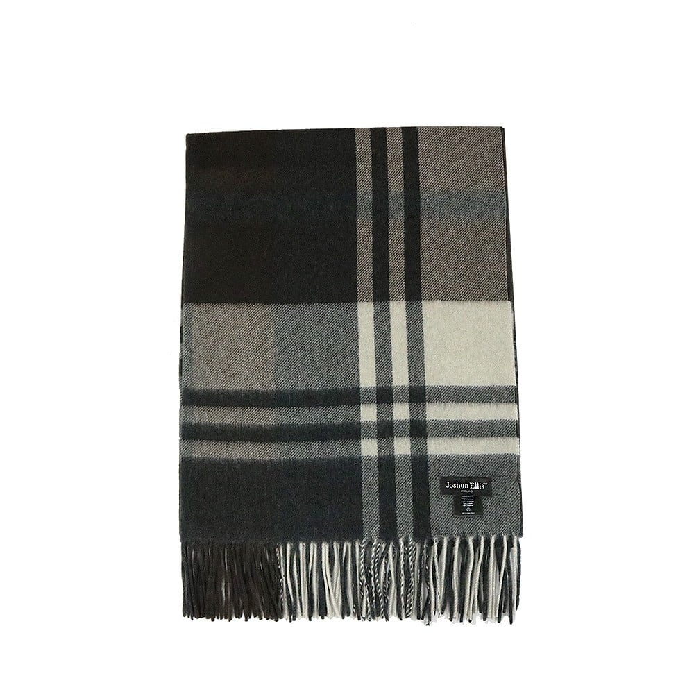 Joshua Ellis ジョシュア エリス カシミヤマフラー チャコールグレー