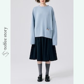 【2color】彩り刺繍とバットスリーブの優しいセーター 《P0265》