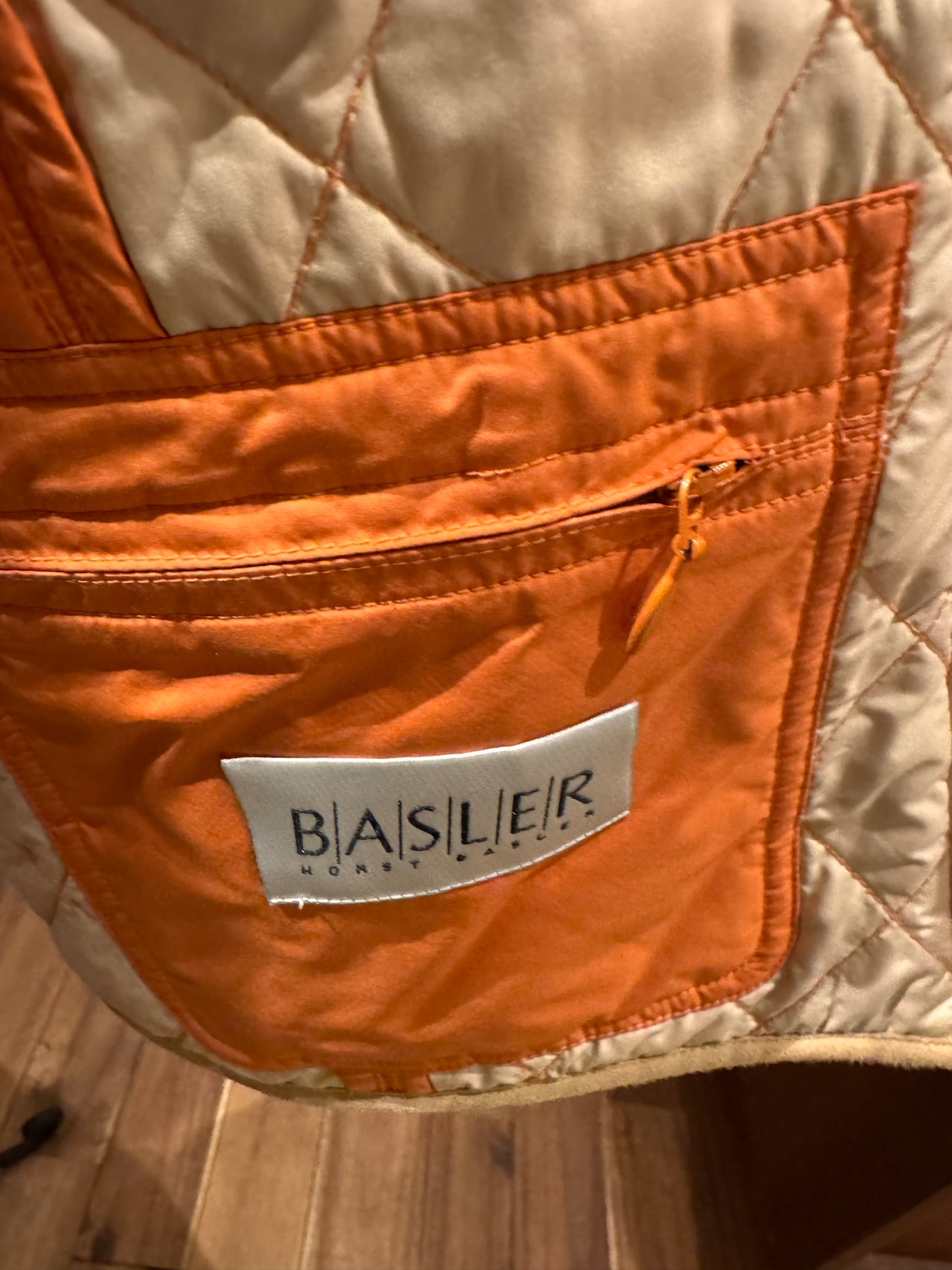 BASLER オレンジ キルティングジャケット