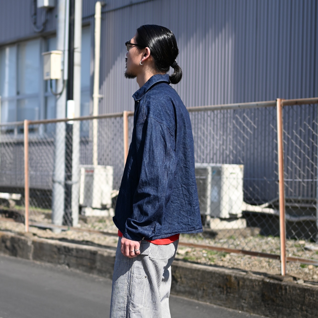 auberge新作のANTON(アントン),インテリムUSアーミーシャツコーディネート