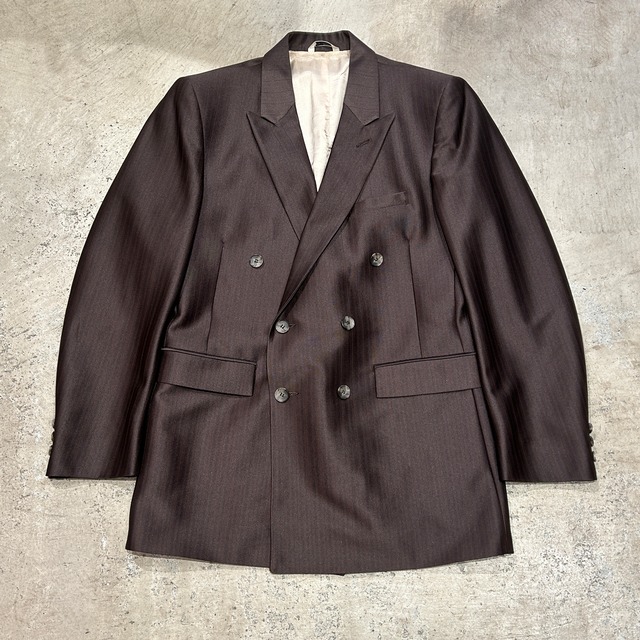 1980s FALCON DOUBLE TAILORED JACKET BROWN