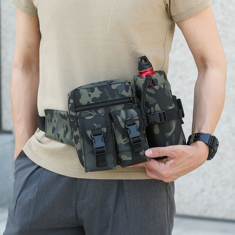 ボトルホルダー付き2wayウエストバッグ A19076