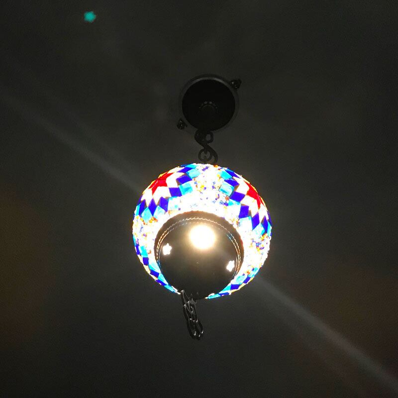 トルコランプ モザイクランプ 吊り下げ型シーリングランプ Mサイズ