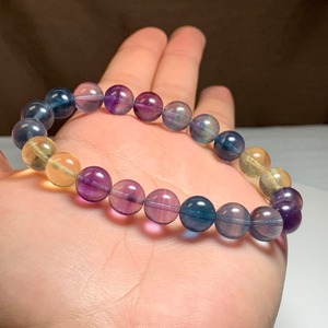 2.透明度高☆美フローライト・ブレスレット