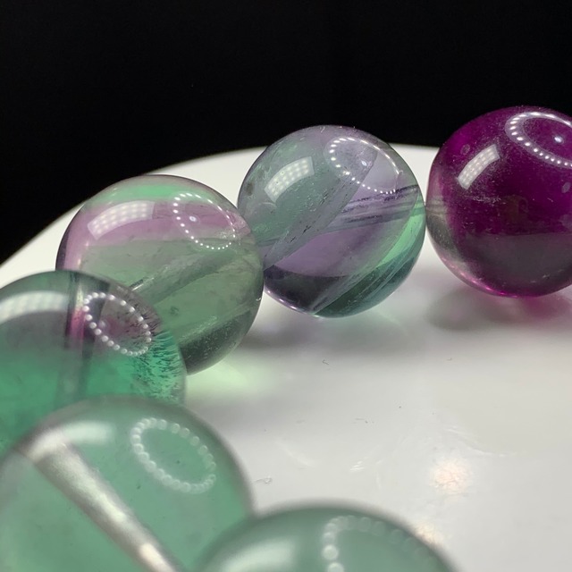 f30大玉フローライトブレスレット