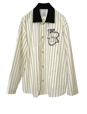 OKIRAKU〈Strip over-shirt〉 size free