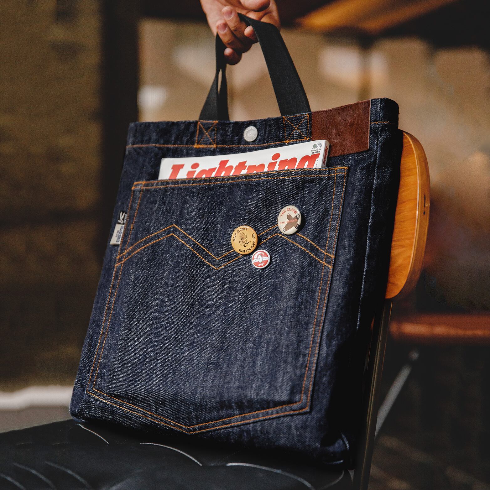 Maden刺しゅう入り2wayデニムショルダーバッグ | mblueshop