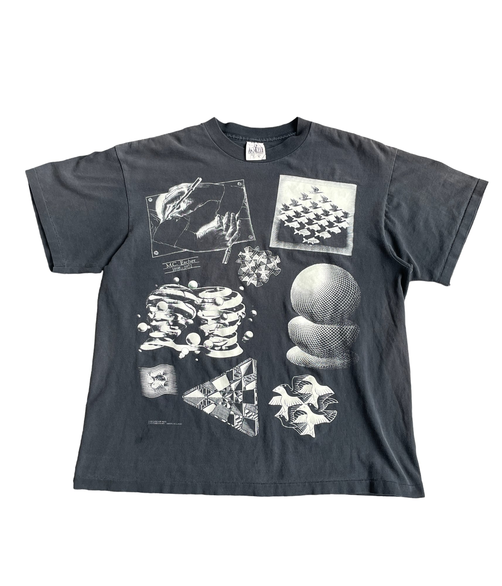 80s MCエッシャー MC Escher ヴィンテージ ホワイト Tシャツ