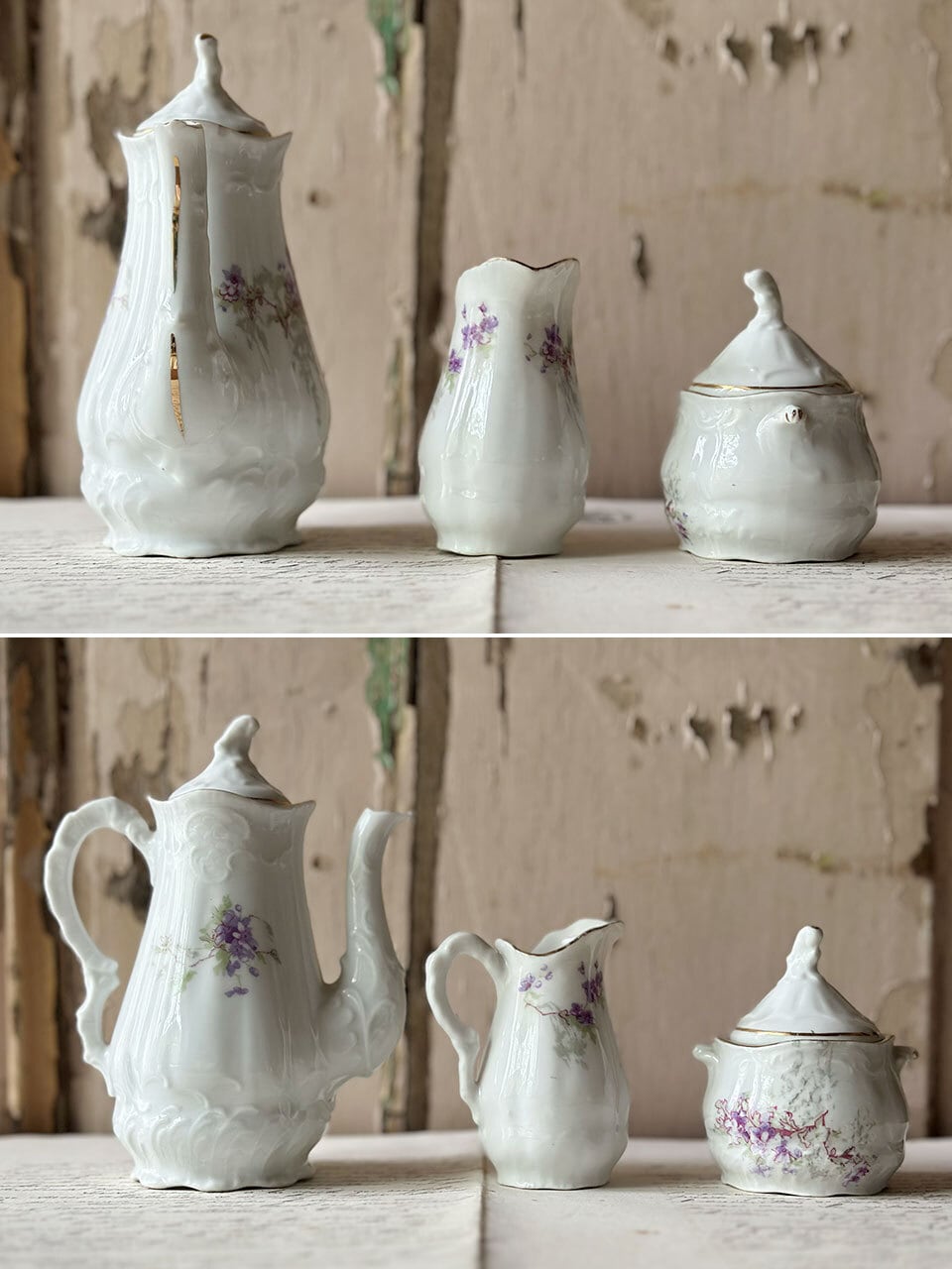 スミレのミニチュアティーセット ディネット おままごと | Brocante de