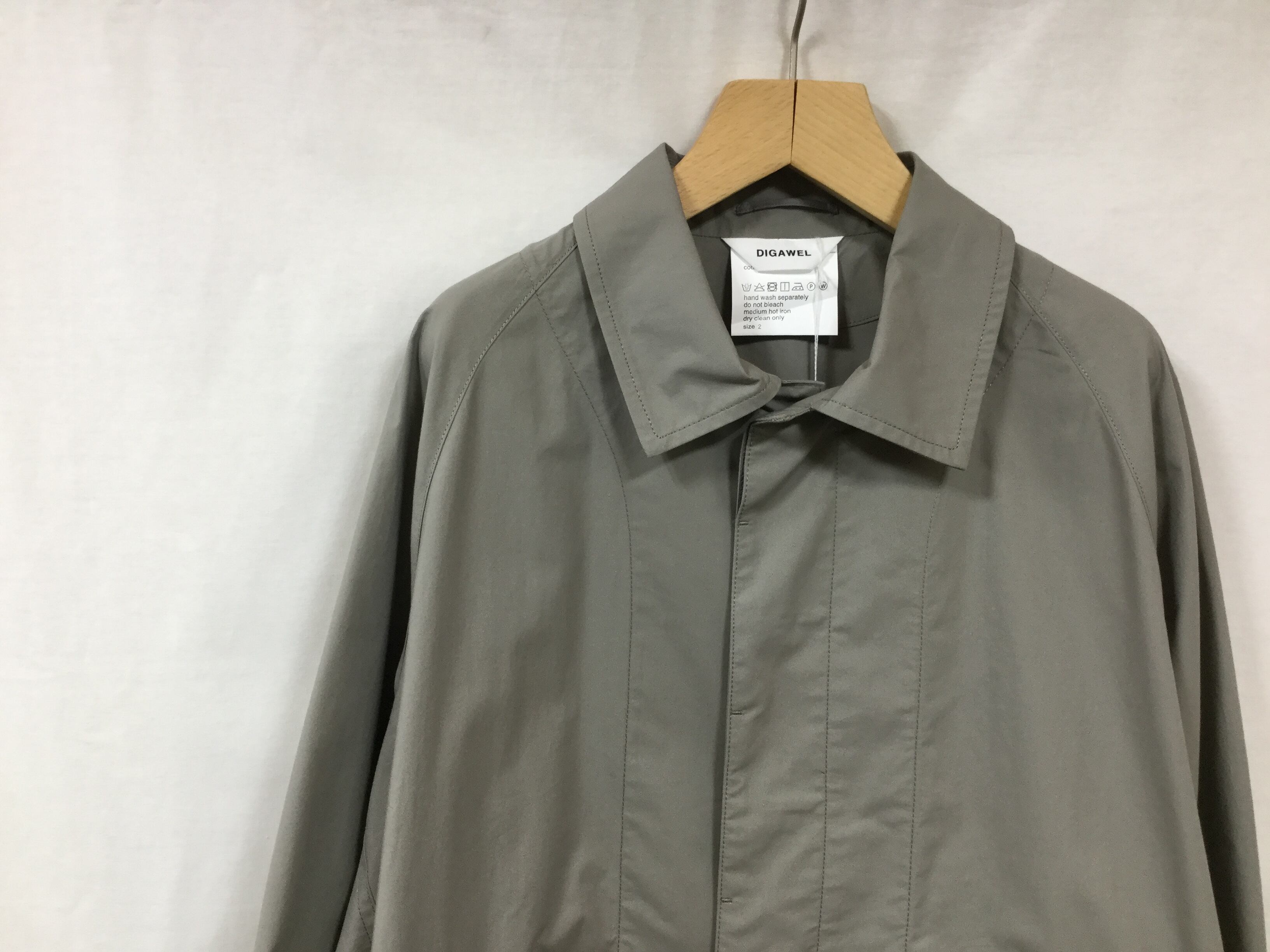 DIGAWEL”RAGLAN SLEEVES COAT GRAY” | Lapel online store