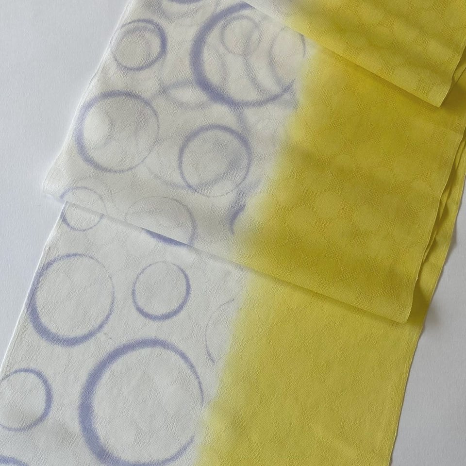 和小物さくら 帯揚げ イエロー