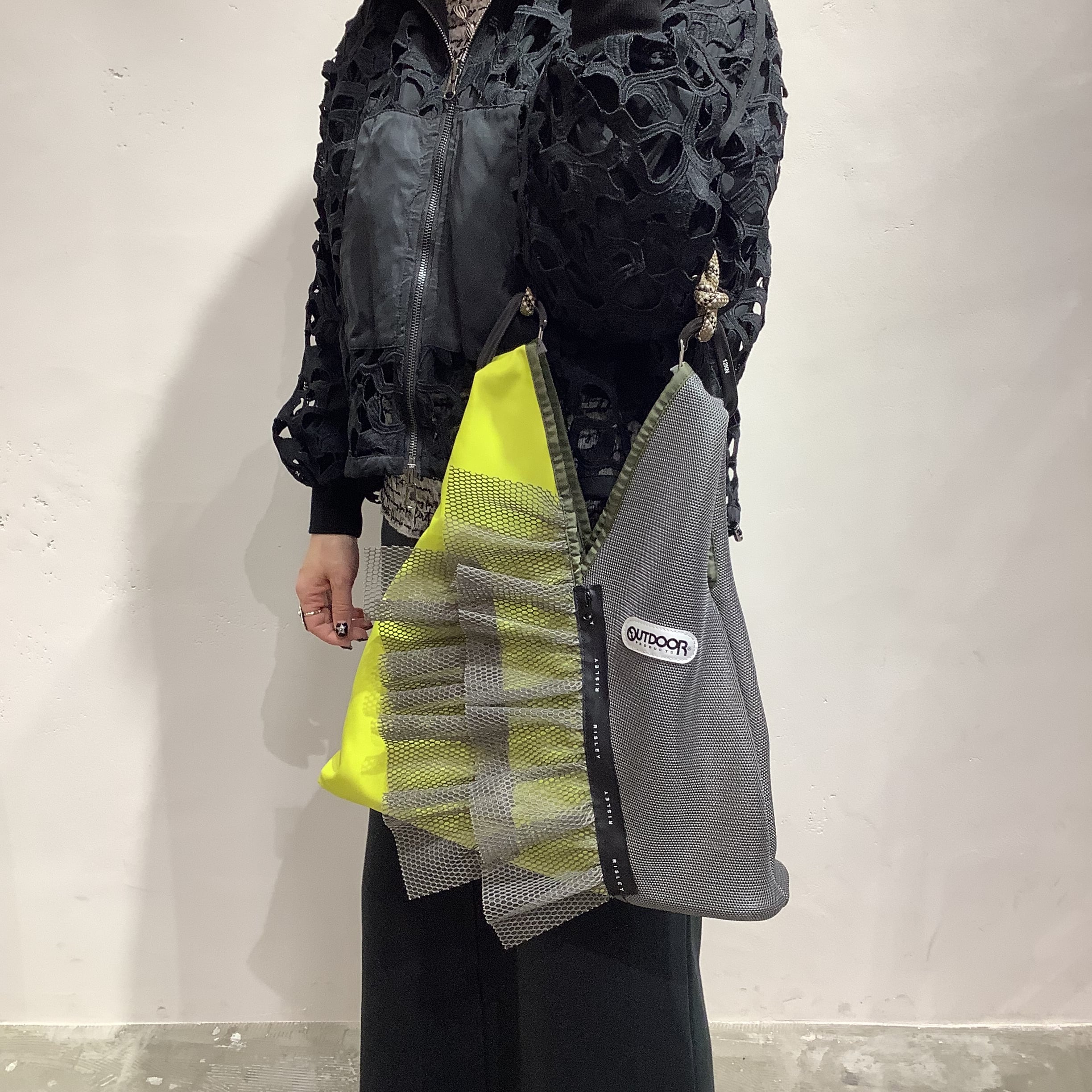 RISLEY×OUTDOOR(リズレイ×アウトドア)】トライアングルフリルメッシュ