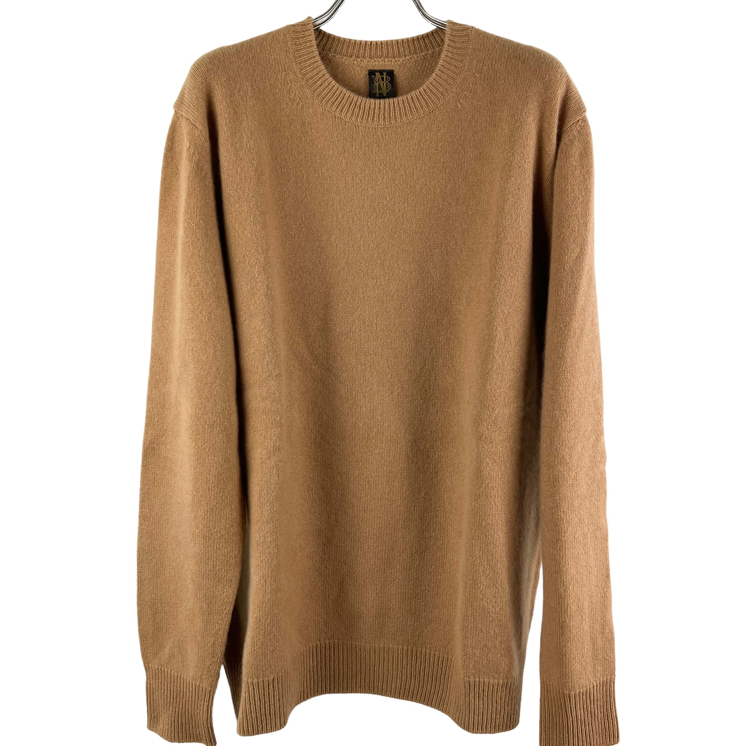 BATONER(バトナー) Casual Cashmere Longsleeve Knit T Shirt (brown)