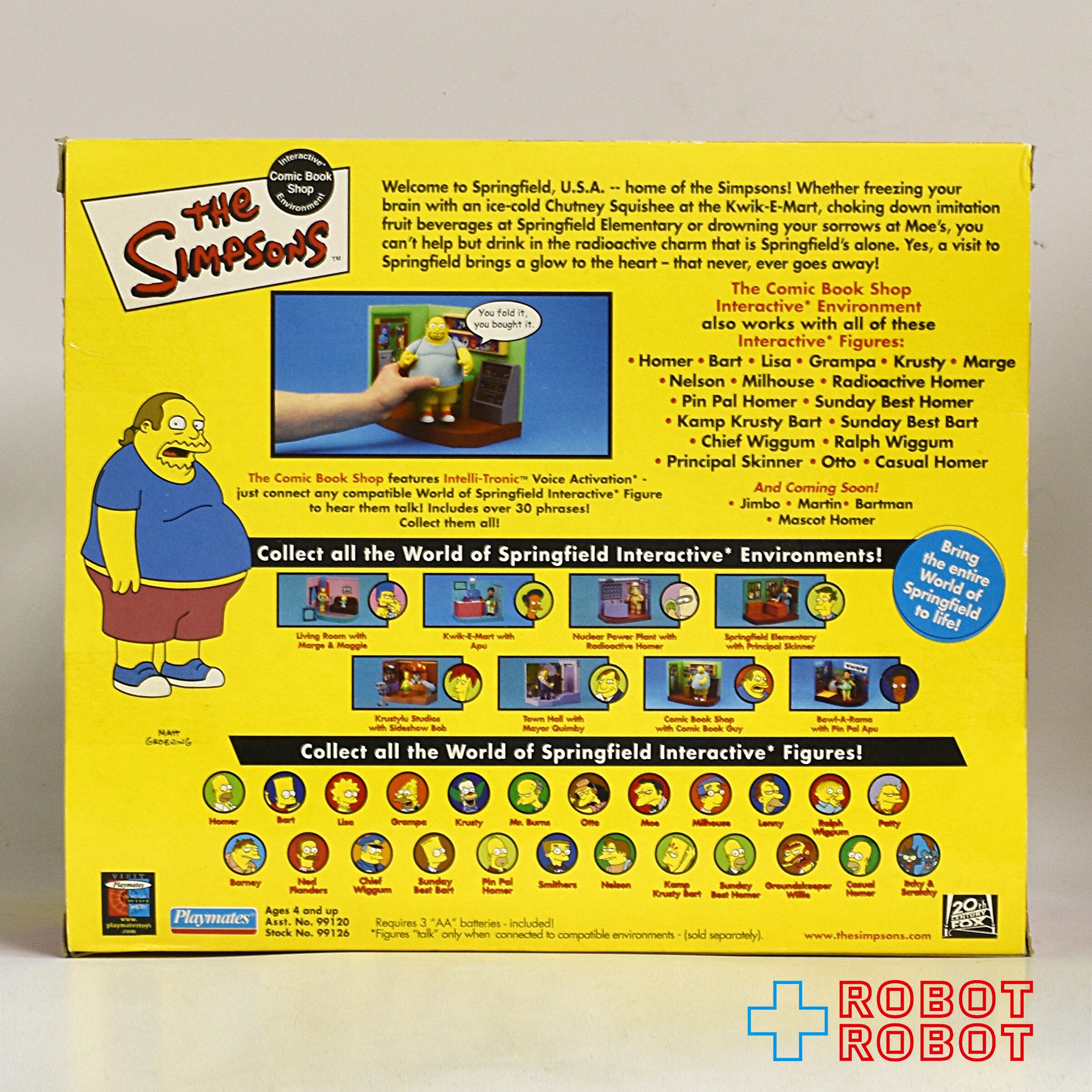 プレイメイツ シンプソンズ コミックブック・ショップ w