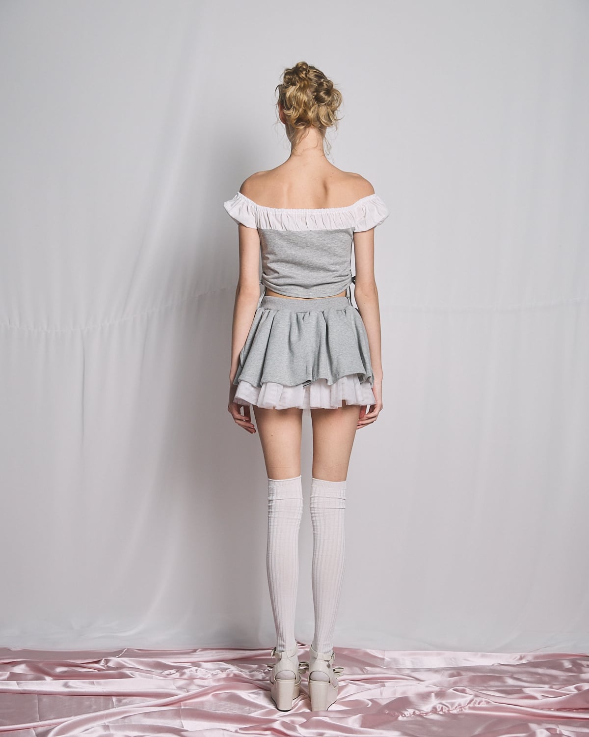 S/S チュールレイヤードスウェットミニスカート | lilLilly official