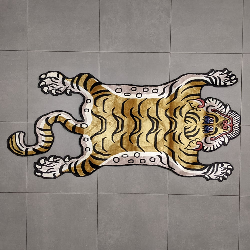 Tibetan Tiger Rug (Mサイズ シルク 062) チベタンタイガーラグ