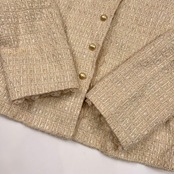 Leilian レリアン LINTON ツイード ジャケット 9/アイボリー 系 レディース