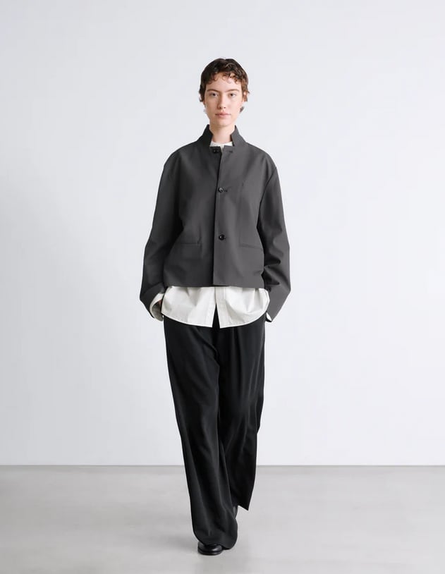 Graphpaper WOMEN Brushed Cotton Gabardine Stand Collar Jacket