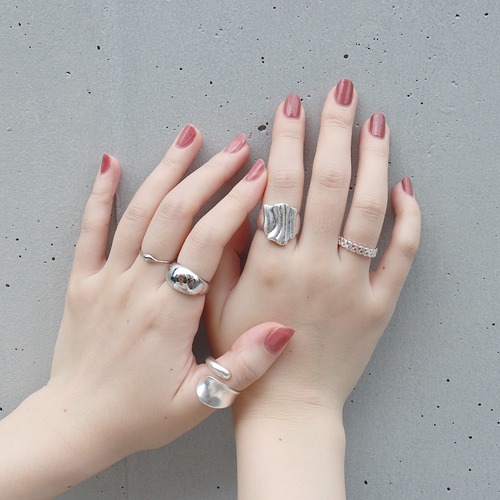 SET RINGS || 【通常商品】 WATER RIPPLE SET RINGS || 5 RINGS || SILVER || FRSS0724M