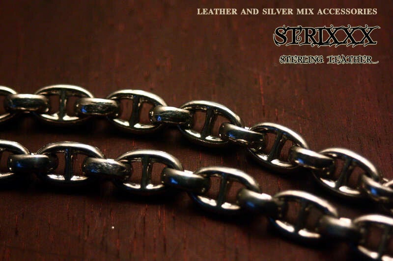 ナローH型ターン・ネックチェーン | STRIXXX sterling leather