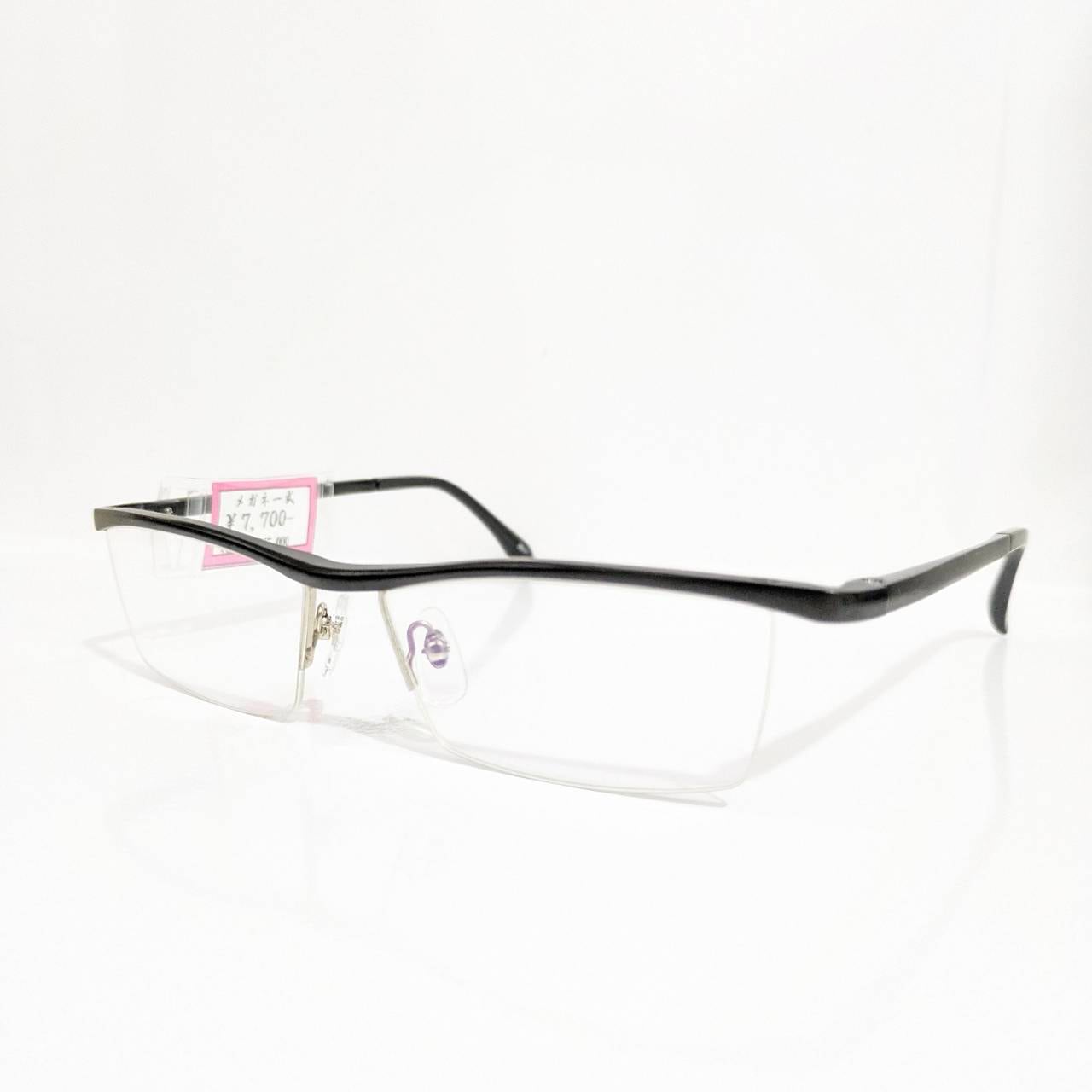 【NoName】スクエアナイロールフレーム ブラック