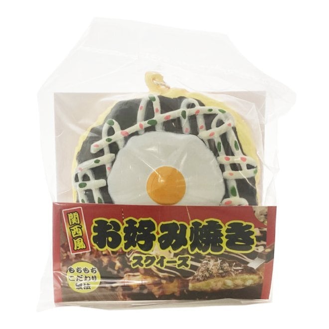 スクイーズ お好み焼きスクイーズ たまごのせ squishy おもちゃ