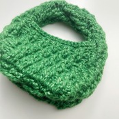 [Pattern] 斜め引き上げ編みのワンハンドルバッグ