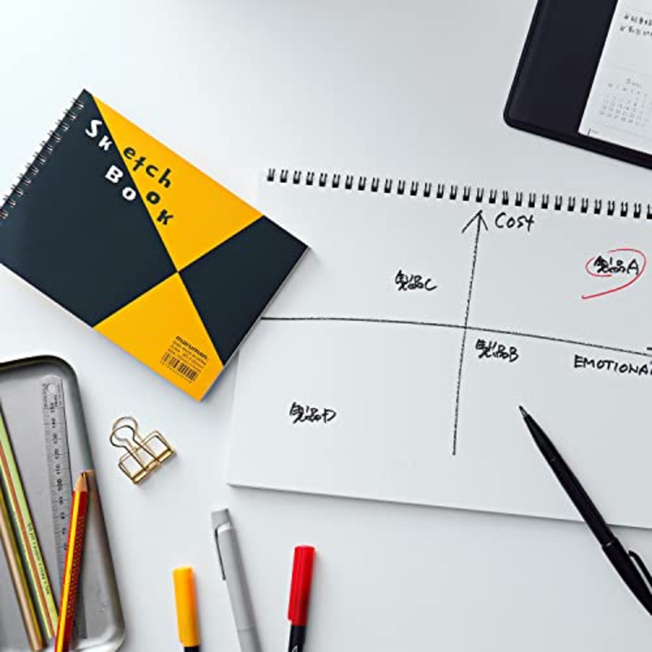 マルマン(maruman) スケッチブック 図案シリーズ A4 画用紙 S131