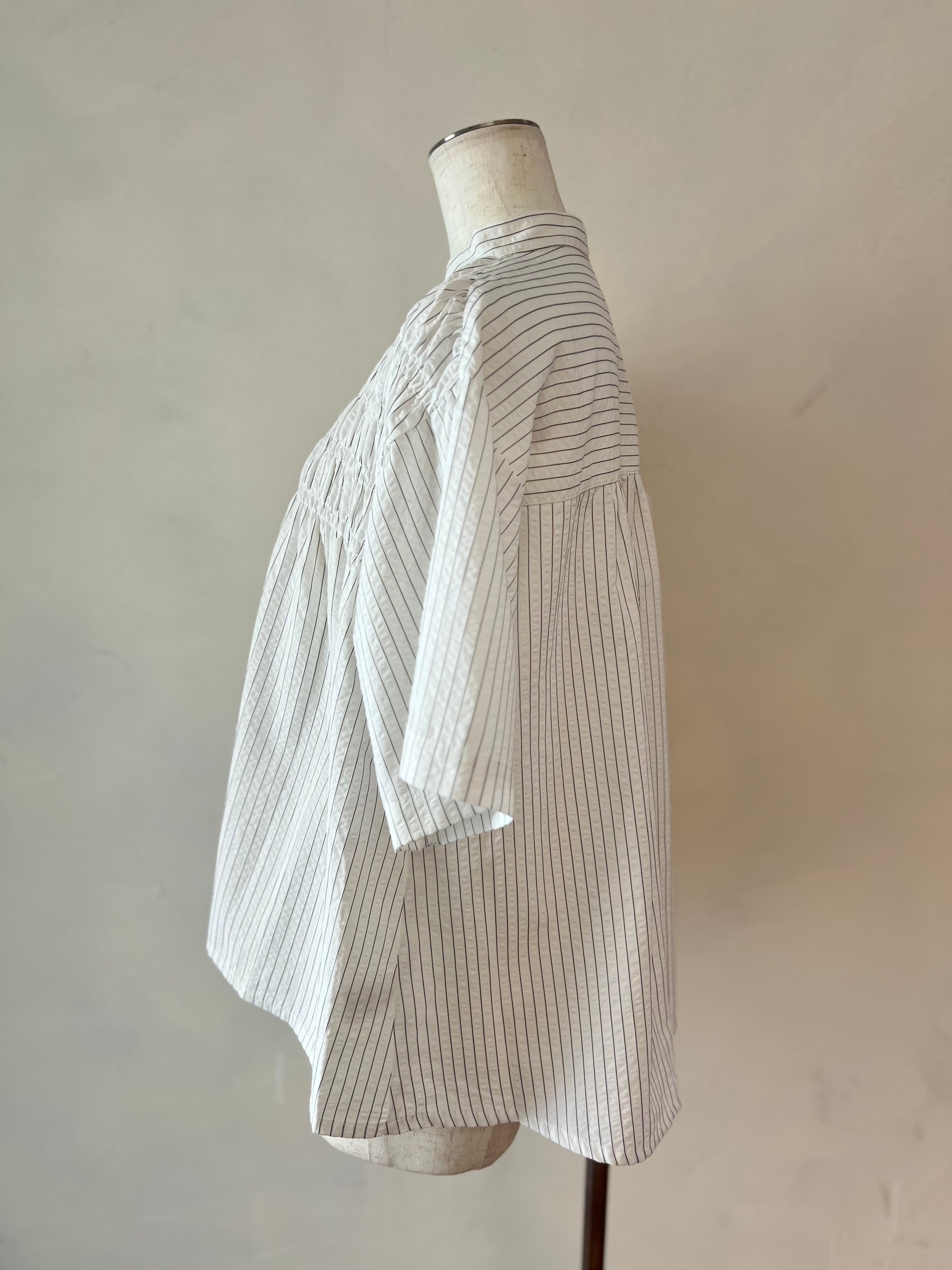 【SELECT】シャーリング半袖シャツ