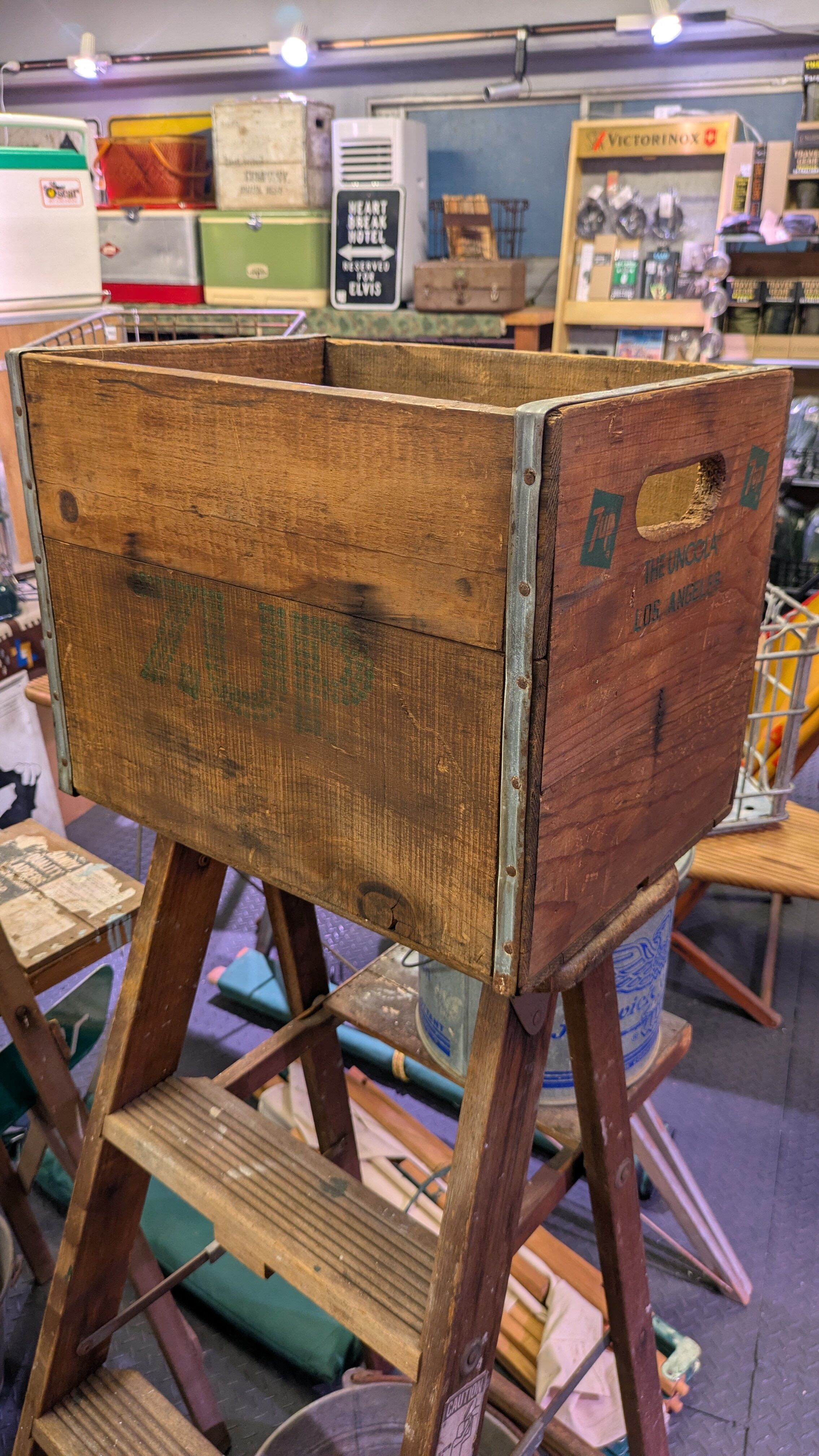 Vintage PAULA BOTTLING WORKS WoodBox StorageBox Antique Container