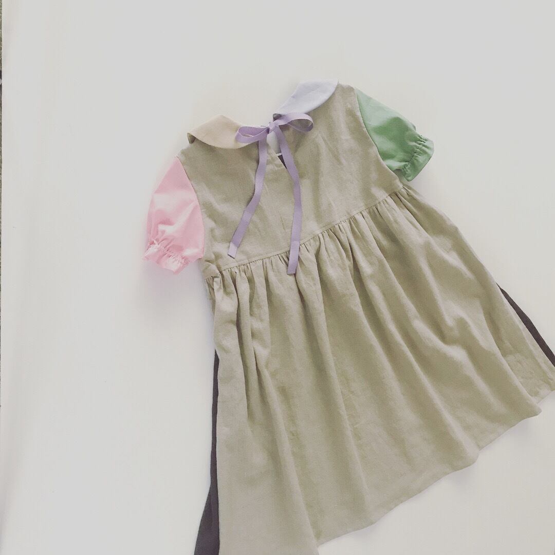 03丸襟パレットワンピース