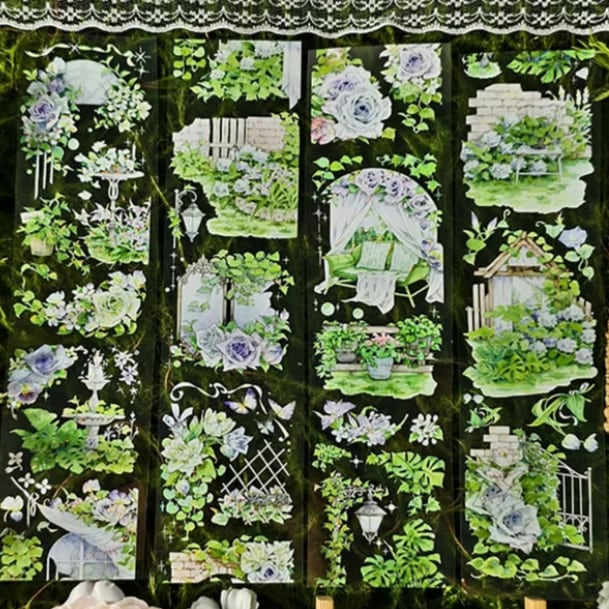 海外マステ　21巻まとめ売り　花装飾 海外マステ 21巻まとめ売り 花装飾 海外マステ 21巻まとめ売り 花装飾